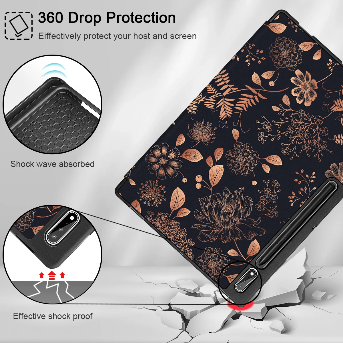 Imagem -05 - Tablet de Couro Trifold para Samsung Galaxy Tab Suporte Trifold Auto Dormir Wake s9 Ultra 14.6 Sm-x910 X916 X918 2023 Case