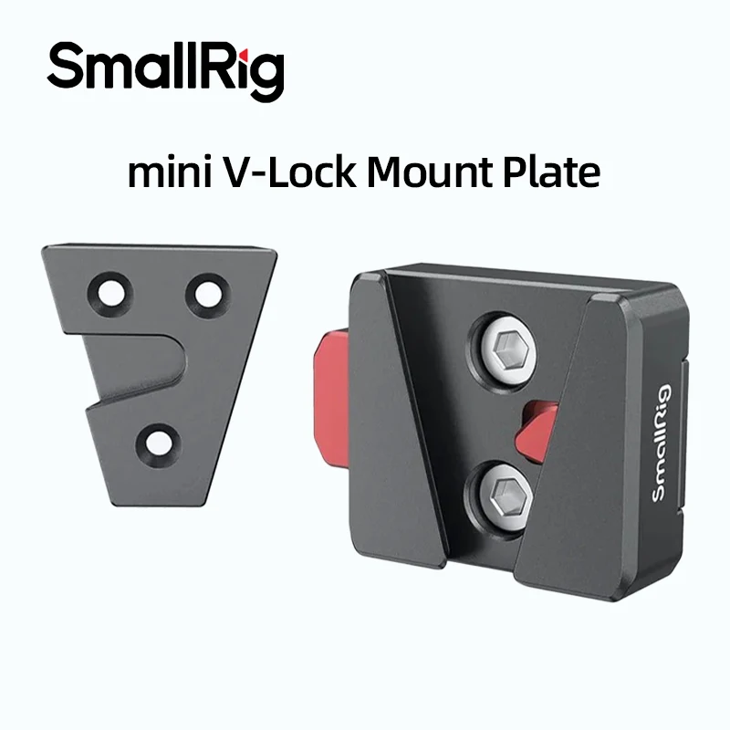 SmallRig Mini V-Lock Assembly Kit, V Mount Battery Plate, Quick Release Set with 1/4"-20 Threaded Holes - MD2801B