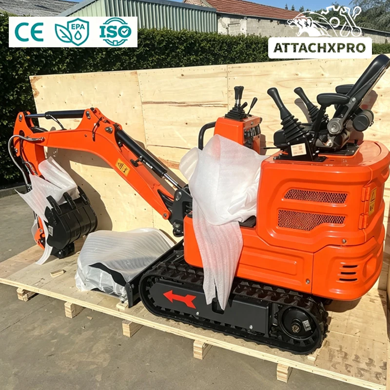 Factory Sale 1 Ton Mini Excavators CE Euro 5 With Hydraulic Thumb Small Digger include Attachments Rural Construction and Farm