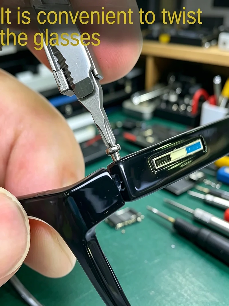 Multifunktions-Schlüsselanhänger EDC-Werkzeug - SIM-Auswerfer, Brillen- & Drohnen-Reparatur-Schraubendreher, Flaschenöffner - Kreatives Geschenk für Technik-Liebhaber – Detail 6