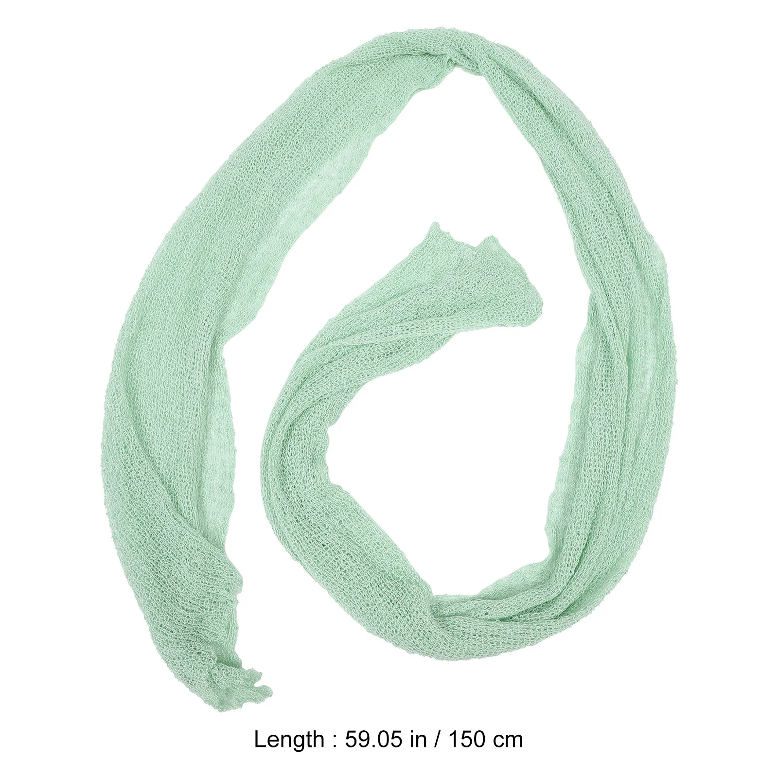 Envoltório longo para recém-nascidos, verde menta, tecido elástico para fotografia de bebê, adereços de maternidade diy, cobertor decorativo