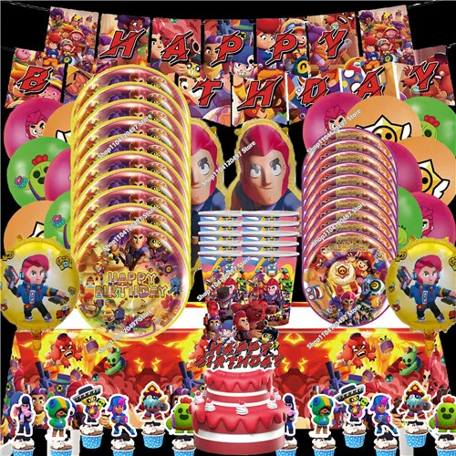 

Children's Game Birthday Party Decoration Balloon Set Aluminum Film Globos Kids Boys Bedroom Decor Gift