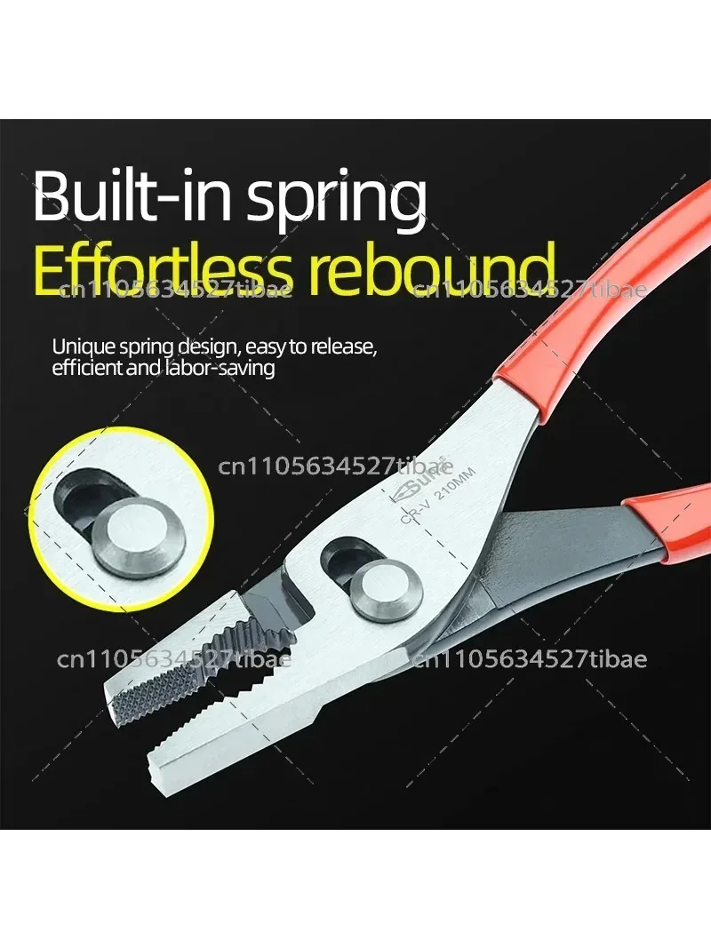 Adjustable CRV Slip Joint Pliers 360° Reticulate Multi-Functional Chromium Vanadium Steel Automatic Rebound Clamp for Precision
