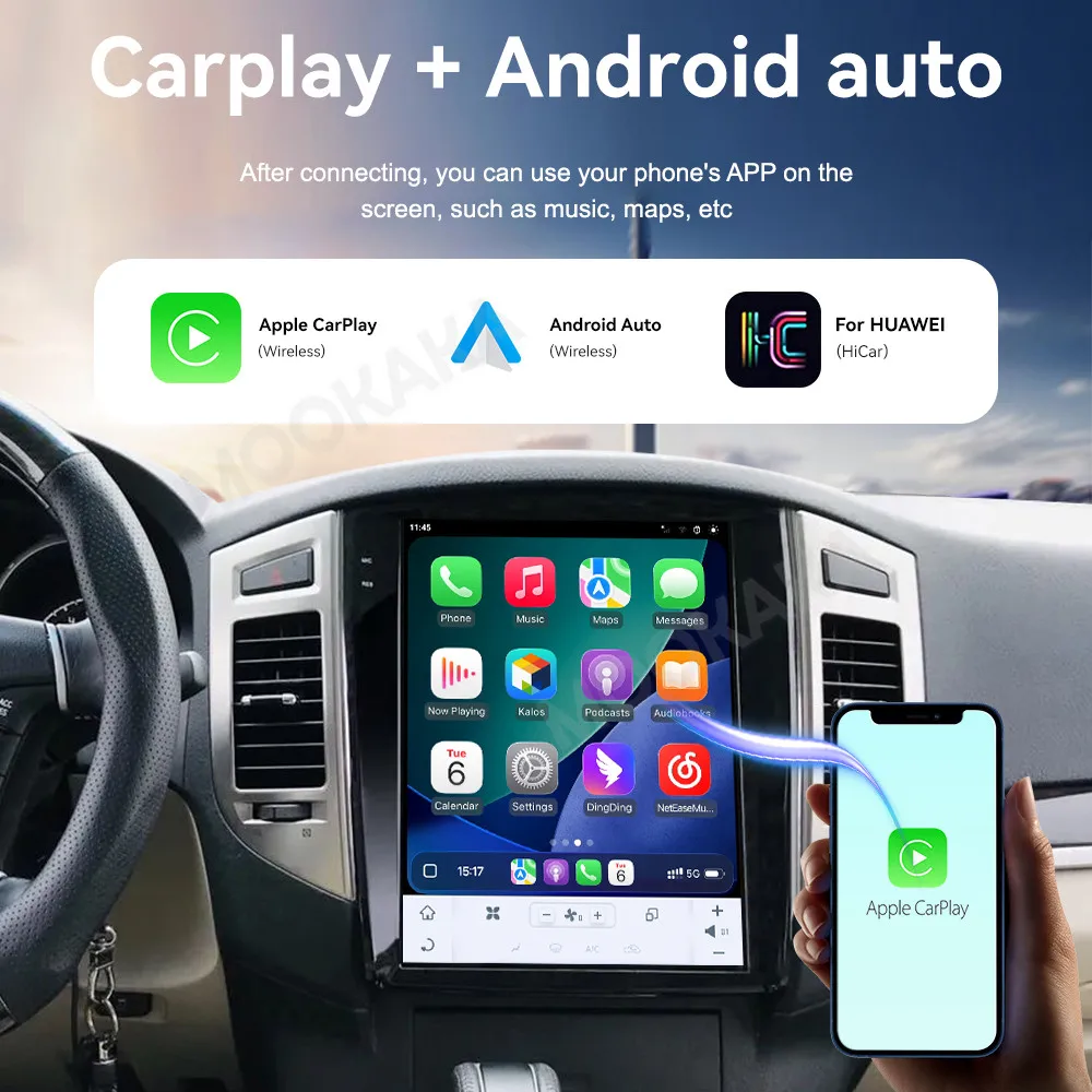 

For Mitsubishi Pajero 2007-2020 Android Car Radio Multimedia Video Wireless Carplay Autoradio Stereo GPS Navigation Head Unit