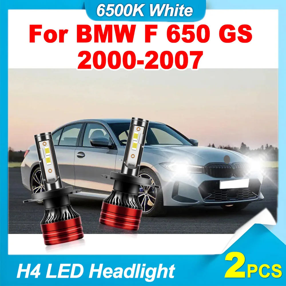 

2PCS Canbus No Error 120W H4 Headlight Auto Lights 12V 24V High Lumens Lamps Led Brightest Upgraded For BMW F 650 GS 2000-2007