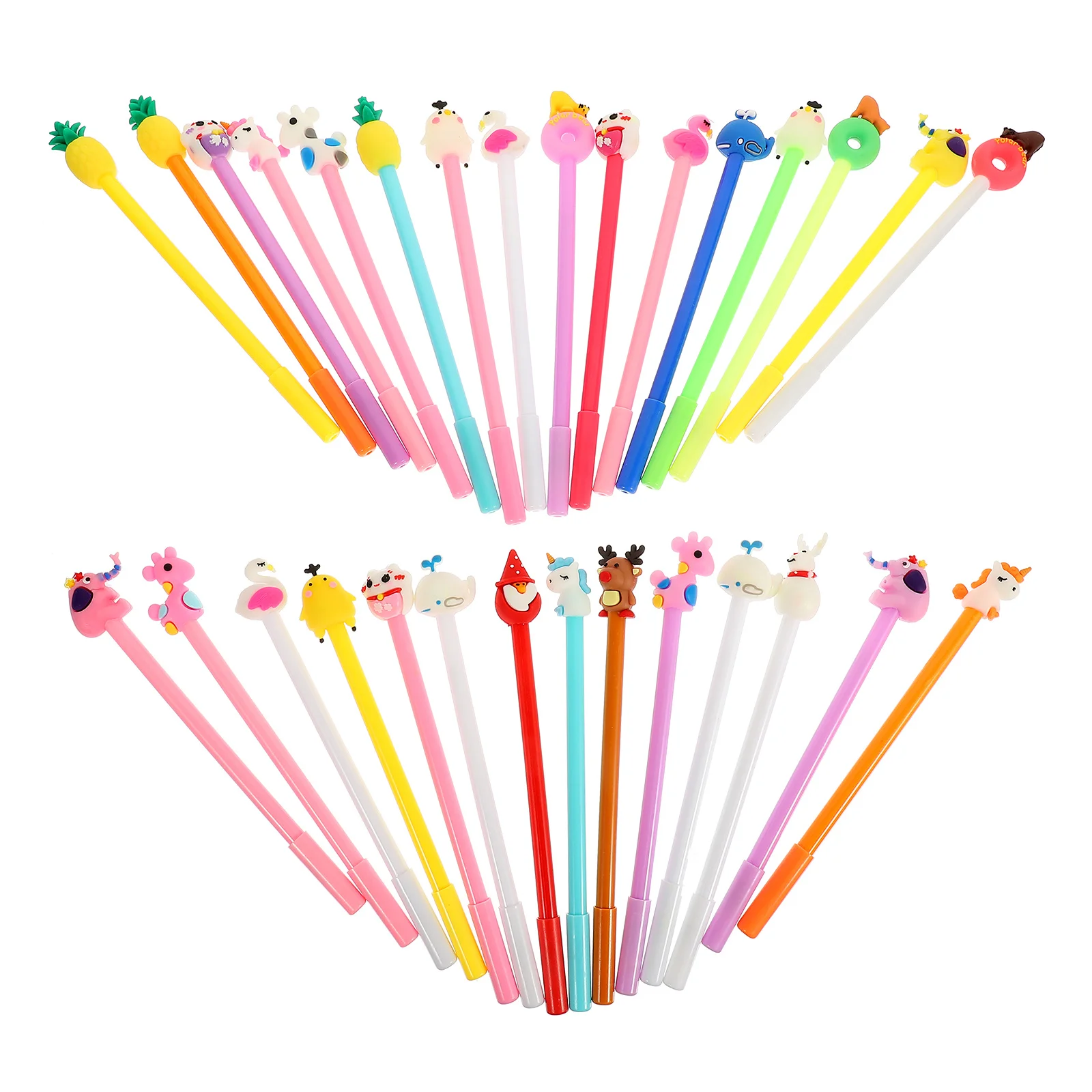 30 قطعة قلم جميل للكتابة بسلاسة محمول للمدرسة والمكتب والمنزل للاستخدام أقلام ذات طرف رفيع قلم جميل