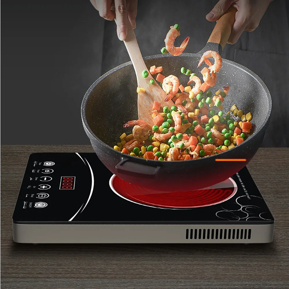 Intelligent Electric Stove Top Multi-Functional Small Cooktop With For Simmer Steam Slow Cook Fry