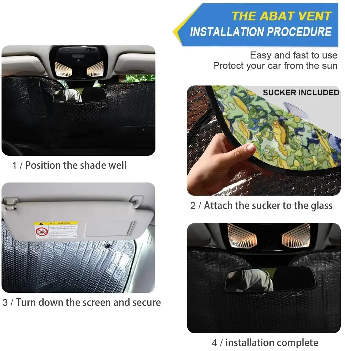 Senya Car Windshield Visor Iris Flower Vincent Van Gogh Pattern Block Visor Protector Foldable Visor To Keep Your Vehicle