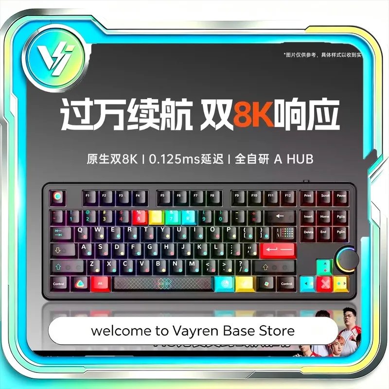 AULA for F87S Gaming Mechanical Keyboard Tri Mode Bluetooth Gasket Multifunctional Knob Custom Keypad for Gaming Office Desktop