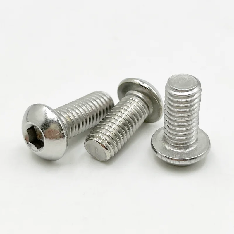 M2 M2,5 M3 M4 M5 M6 M8 M10 Innensechskantschraube A2-70 304 Edelstahl Sechskant Knopfkappe Kopf Metrisches Maschinenschrauben-Sortimentsset – Detail 6