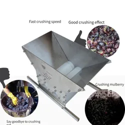 Home Wine Making Fruit Grape Crusher Manual Blueberry Mulberry Strawberry Cherry Crushing Machine