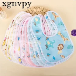 xgnvpy 3PCS Baby Bibs Cotton Waterproof Feeding Clothes Protection Scarf for Kids Toddlers Newborns Boys Girls Accessories