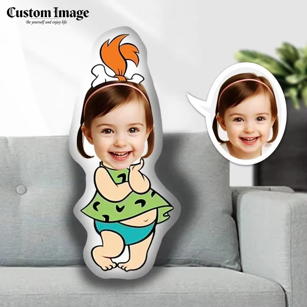 Human Face Image Custom Cushion, Personalized Plush Doll, Nice Home Sofa Decoration Present