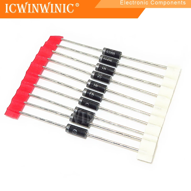 10piece High power regulator tube 1N5338B IN5338B 5W 5.1V regulator diode straight plug