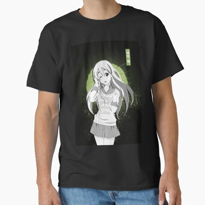 

Tsumugi Kotobuki K-On! 80s vintage Manga cute Anime girls gift T shirt for men 100% cotton print Large size gift tops S-6XL tee