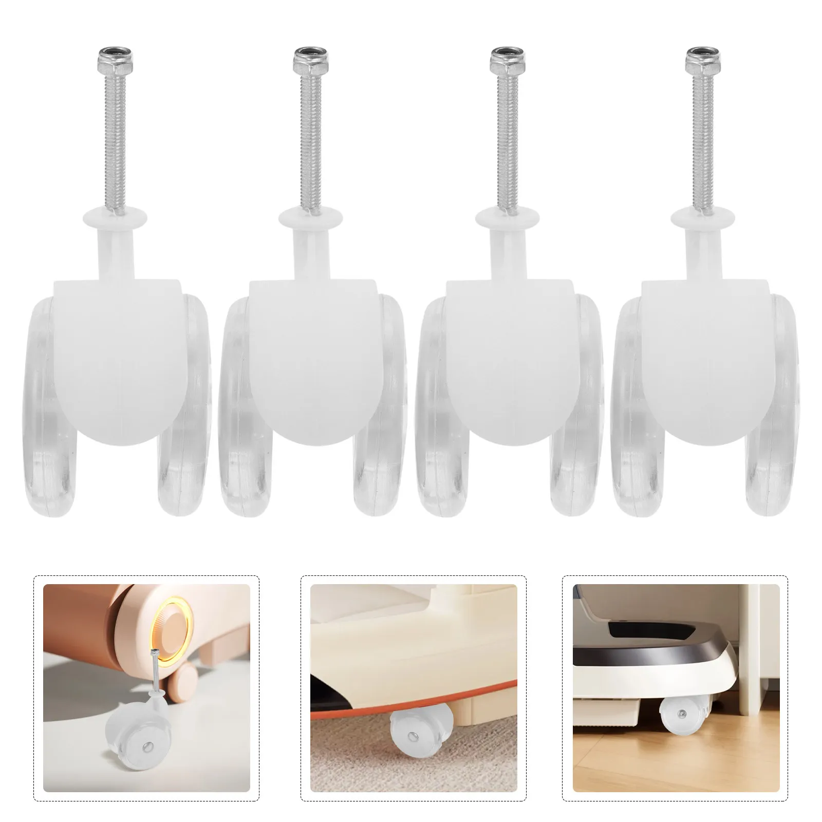 

4Pcs Baby Walker Wheels Replacement Universal Plastic Rollers Smooth Stable Swivel Caster Wheel Set for Baby Walkers Accessories