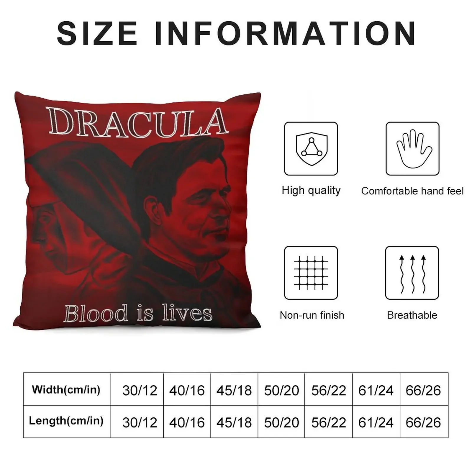 Dracula and Sister Agatha - Blood is lives Throw Pillow Pillow Cover Cushions Home Decor pillow