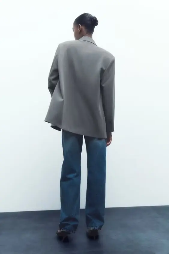 

Новый осенний женский повседневный длинный свек с отложным воротником, свободный костюм из полиэфирного волокна Jaet, верхняя одежда для поездок на работу Sle Faion