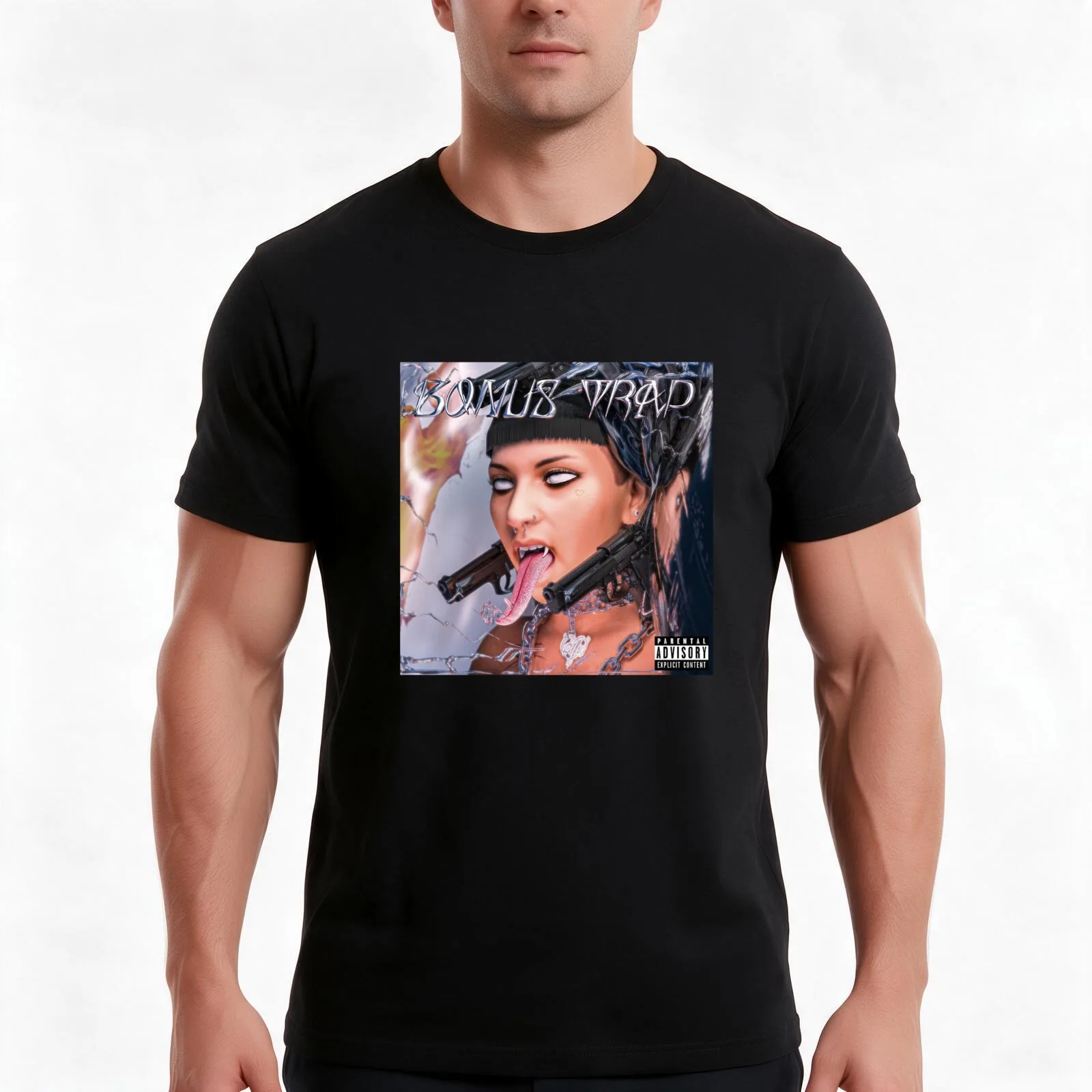 CAZZU Bonus Trap Cover T-Shirt, Summer Casual Cotton Tee, Oversized Streetwear Tops, Vintage Graphic Print, Unisex Men Women