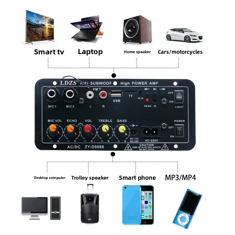 جديد مربع الرقص المزدوج ميكروفون كاريوكي مضخم الصوت مكبر كهربائي مجلس المحمولة بلوتوث سيارة محمولة مع تردد قابل للتعديل