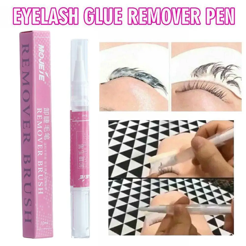 Rotatable Eyelash Glue Remover Pen 10ml Mild Non Irritating No Residue Soft Brush Fast Dissolve Lash Adhesive