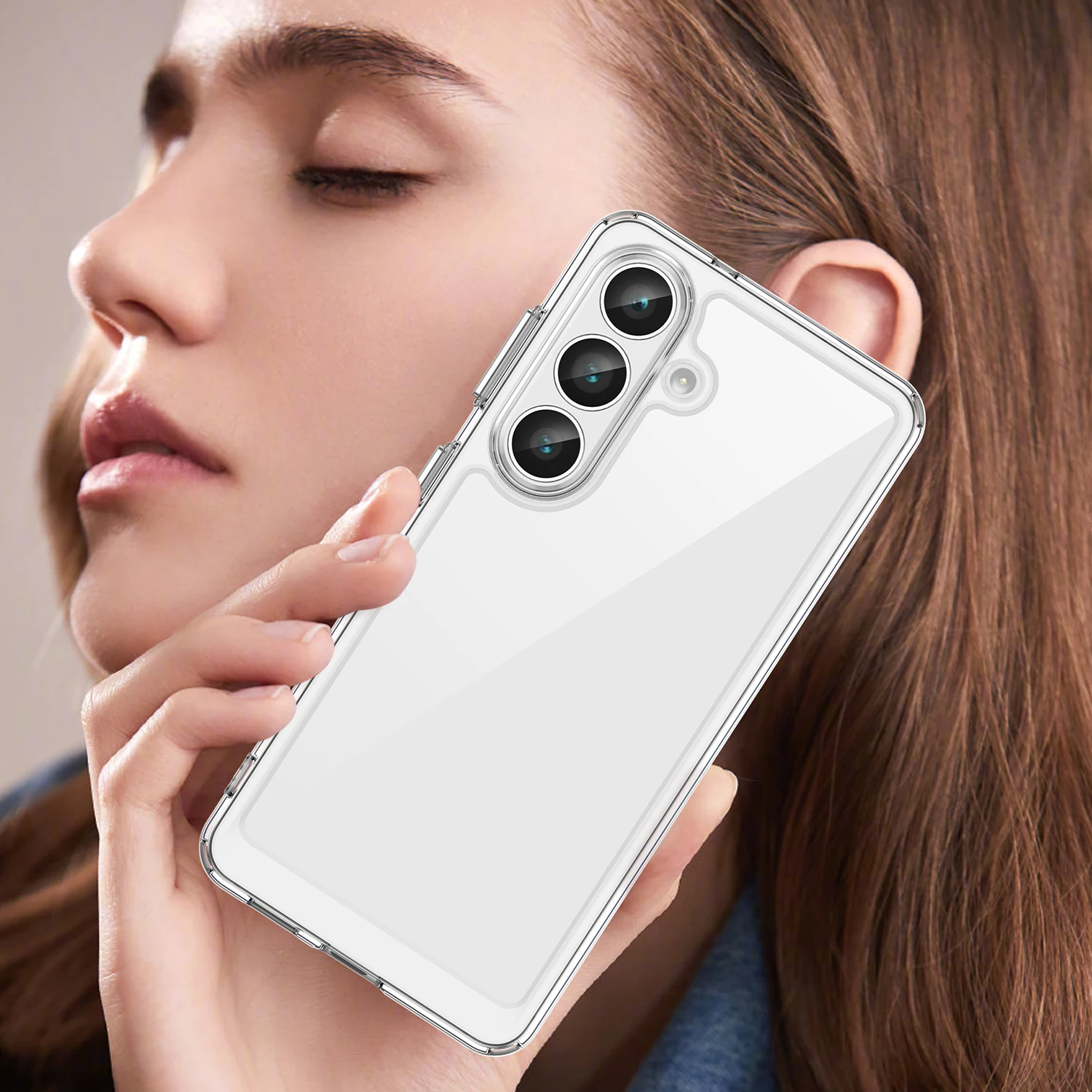 حافظة لهاتف سامسونج جالاكسي S26 بلس حافظة شفافة لهاتف سامسونج جالاكسي S26 بلس غطاء هاتف فاندا هارد شفاف لهاتف سامسونج S26 بلس