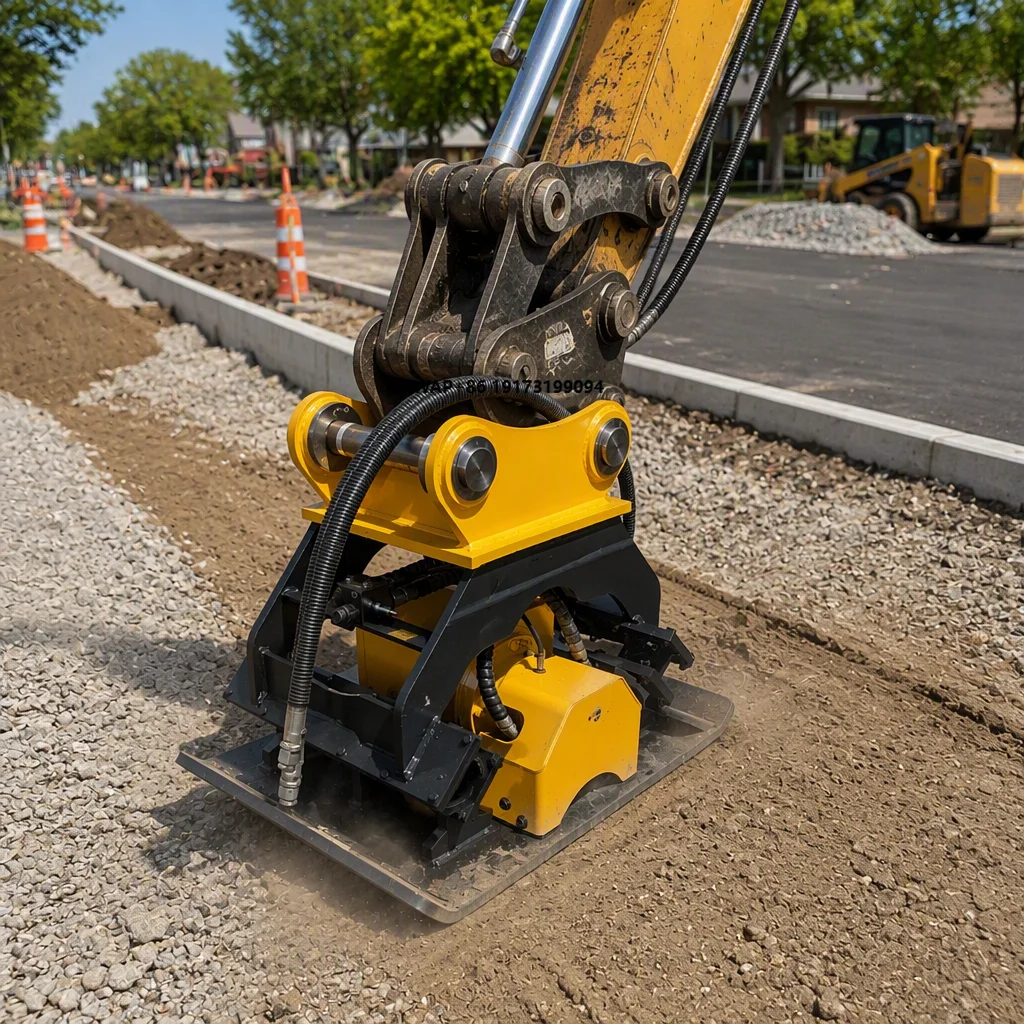 Professional SEAHAW Vibratory Tamper Excavator Plate Compactor Heavy Duty Hydraulic Soil Compactor 2300 R/min for 4-60 Ton