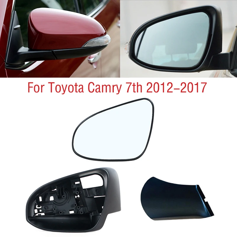 

Car Side Mirror Lens Glass Rearview Mirror Frame Lower Bottom Base Cover Lid Cap For Toyota Camry XV50 7th 2012 2013 2014-2017