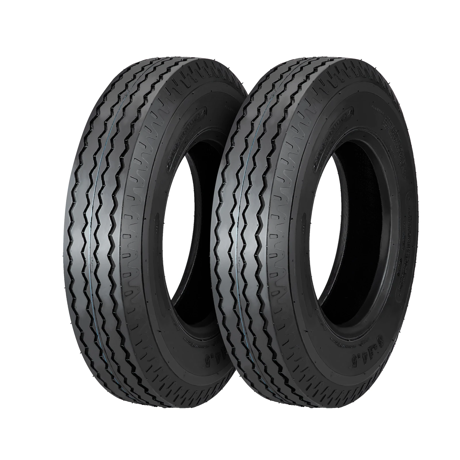 

Комплект шин для прицепов для перевозки лодок (тяжелые условия эксплуатации) - 5.30-12, 6PR, нагрузочный индекс C, 12-дюймовые шины с глубоким протектором для прицепов-платформ, лодочных прицепов и прицепов для кемперов