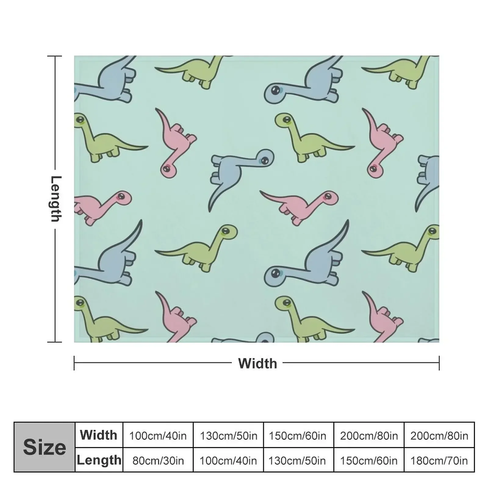 Dino pattern Throw Blanket heavy to sleep Nap Flannels Blankets