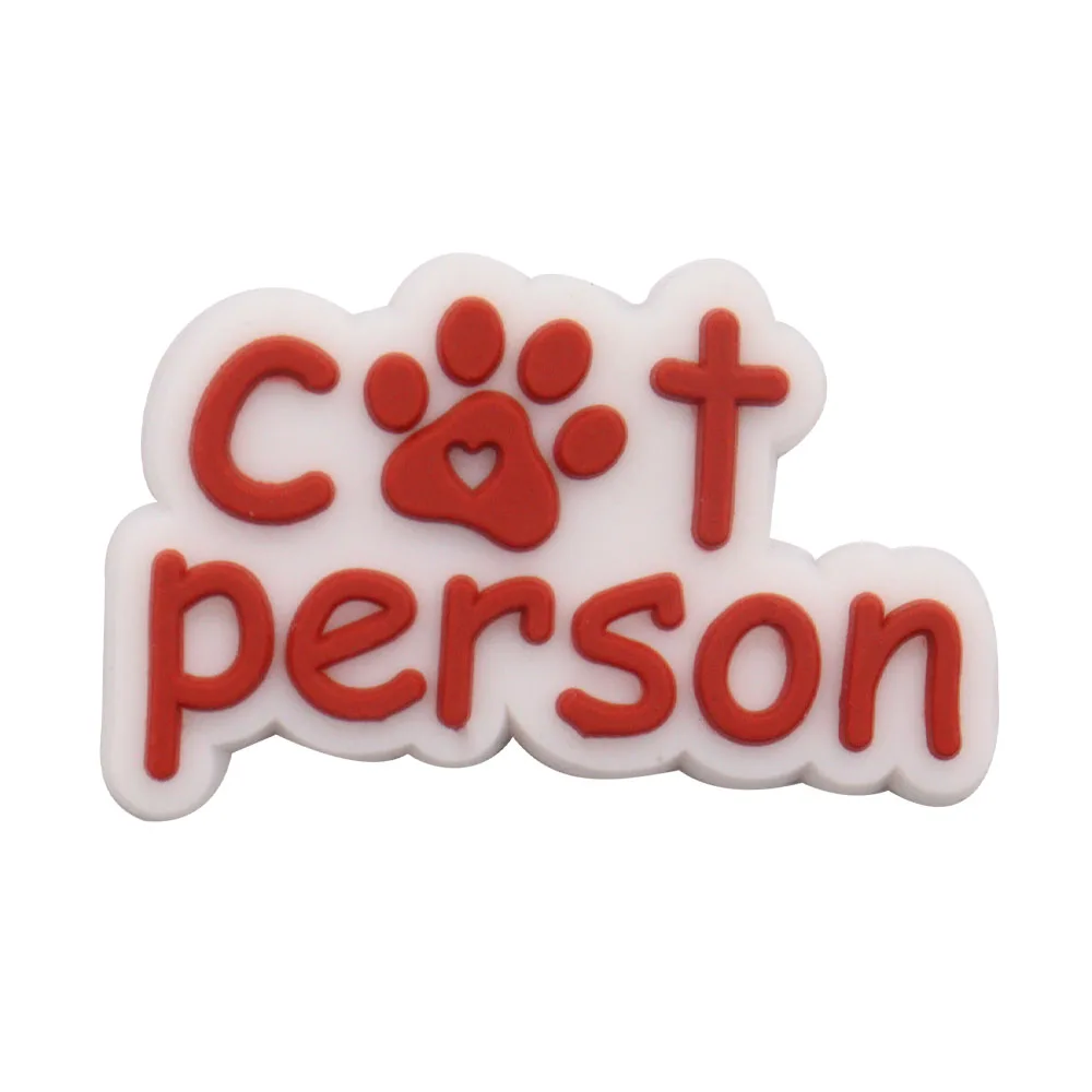 1-17PCS PVC Kawaii Tier Katze Mama Sandale Schuh Dekoration Schnalle Charms Fit Armbänder Loch Slipper Zubehör kind Weihnachten Geschenk