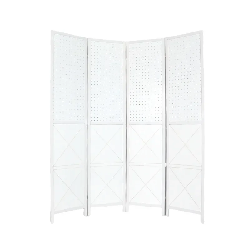 Handmade Wooden Folding Screen Room Divider for Living Room Entrance Zen Tea Space Mobile Partition Wall Decor