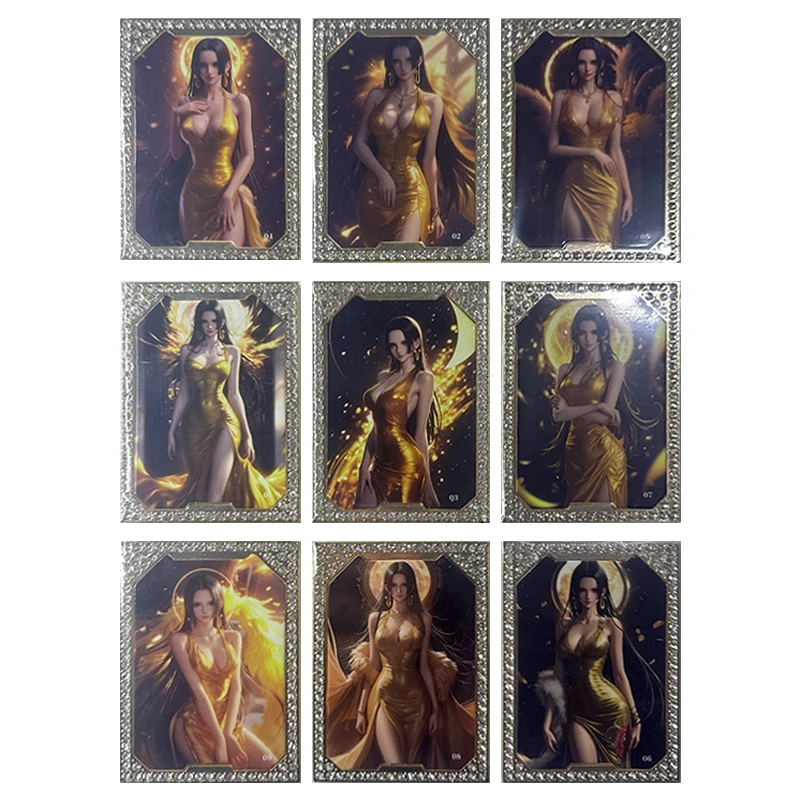 

Аниме ONE PIECE Boa Hancock Nefertari D.Vivi Perona Алмазная карта Коллекционные карты Рождественские подарки на день рождения Детские игрушки