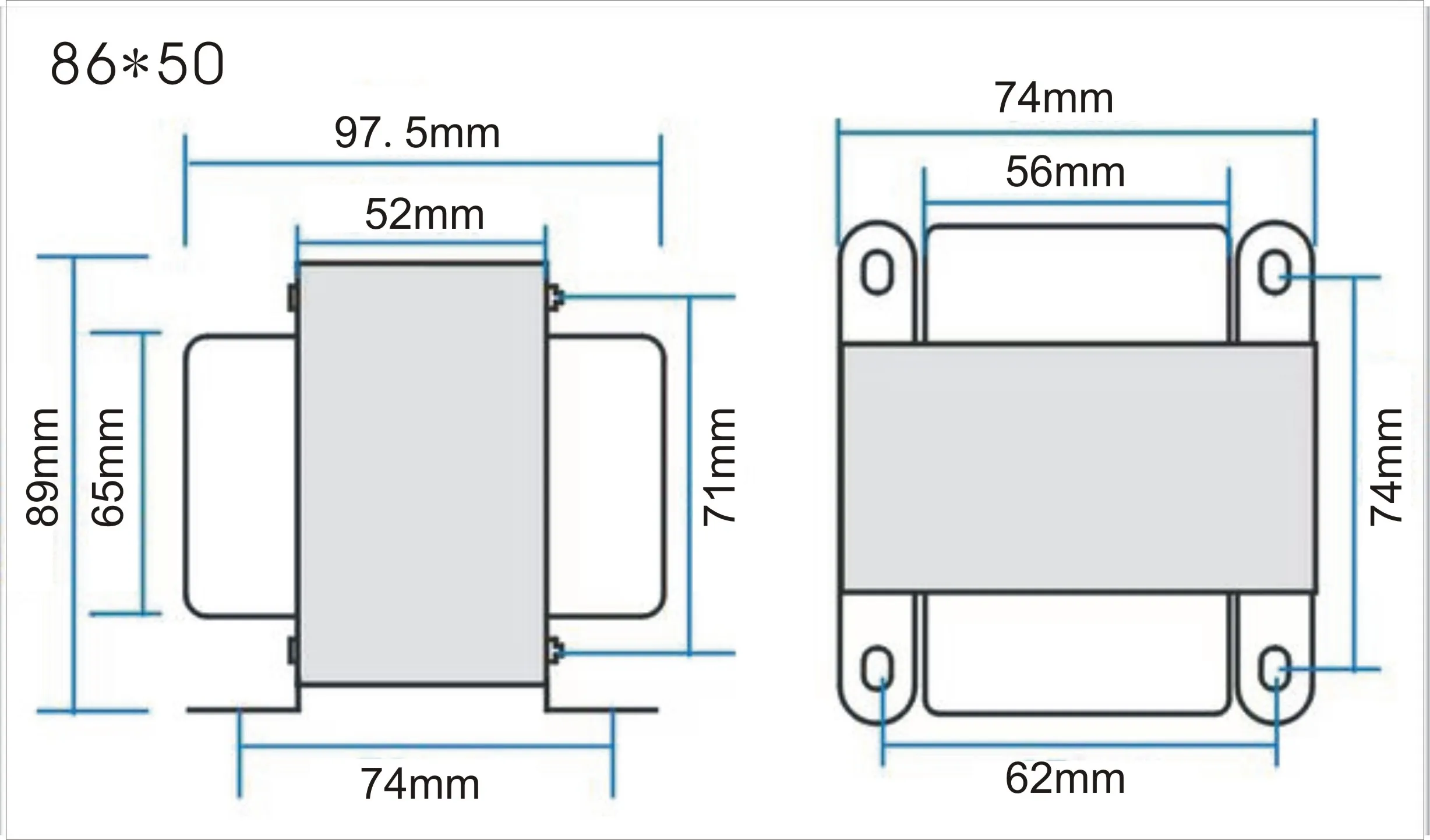 30W-5.5K manual push-pull output transformer KT88, EL34, 6P3 special output cow