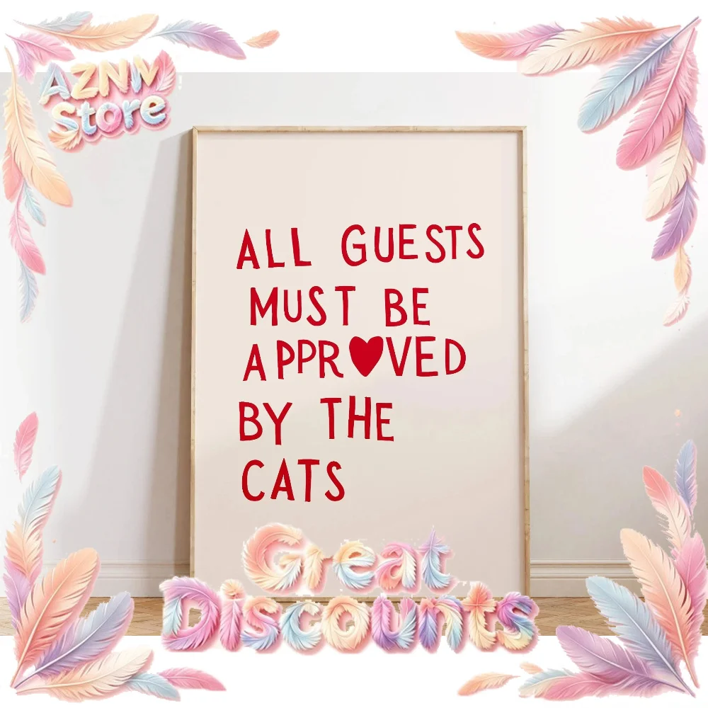 2026 Minimalist Heart Poster Funny Aesthetic Home Decor Girly Wall Art Trendy Typography Quote Print Canvas Painting for Home De