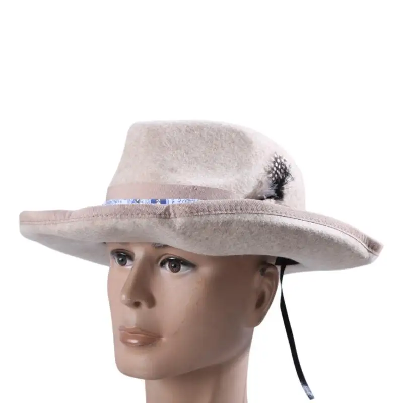 قبعة علوية 39BB من الصوف قبعة فيدورا الساحرة للاحتفال بالتصوير الفوتوغرافي في الشوارع #5