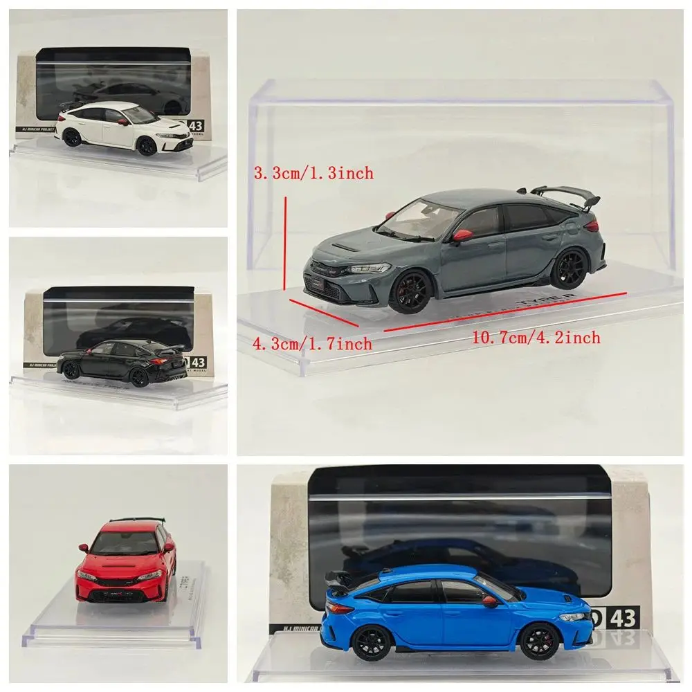 Hobby HJD43 1/43 TYPE R (FL5) RACING BLACK Package w/Option HJD431004 Series Diecast Model Car Miniature Collection Toy Vehicle