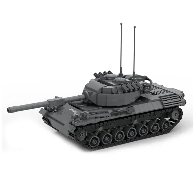 

Military Armored Car Model Moc Building Bricks Leopard 1 Tank Technology Modular Blocks Gifts Christmas Toys DIY Sets Assembly