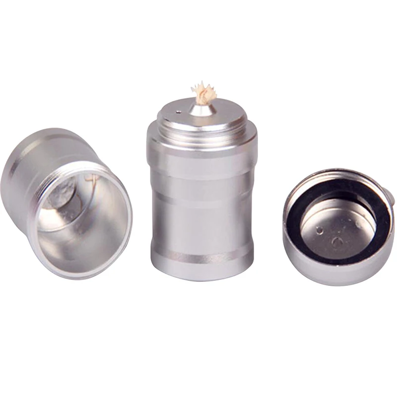 Portable Aluminum Alloy Metal Mini Alcohol Lamp Without Alcohol Camping Hiking Stoves Liquid Survival Outdoor Travel Accessories