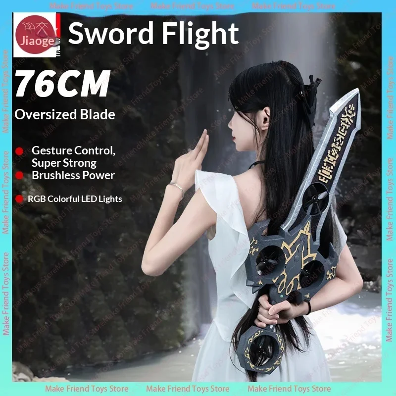 

73 см летающий дрон с двойным управлением для детей, радиоуправляемый ручной сенсорный самолет с дистанционным управлением, игрушка со светодиодной подсветкой, легко летать в помещении