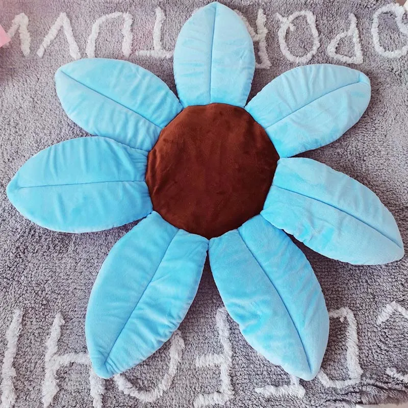 Alfombrilla de girasol suave para bañera, almohadillas de pétalos de seguridad, esponja de felpa, artículos para bebé recién nacido, productos de baño y ducha, herramientas para el cuidado del bebé