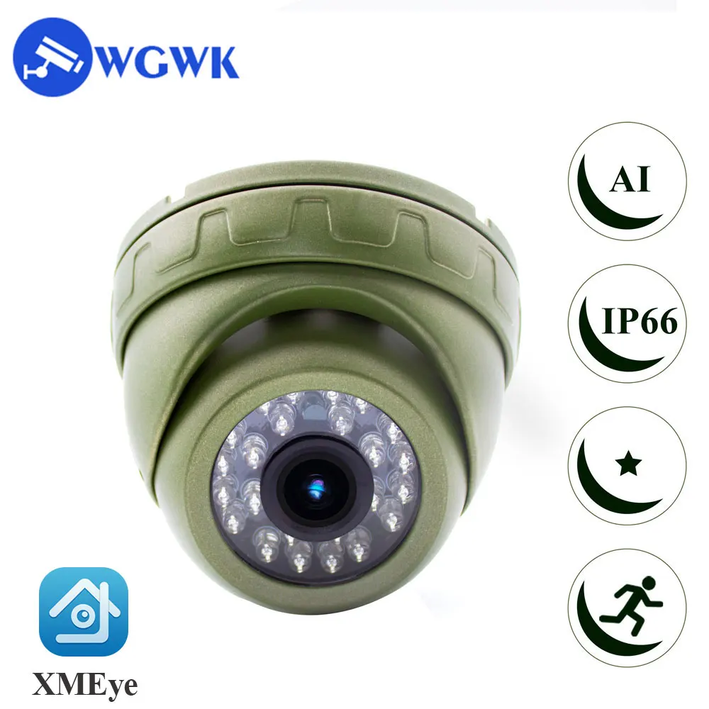 WGWK-câmera de segurança impermeável para interior e exterior, HD, IP, rede torre, CCTV, vigilância Onvif, visão noturna IR, 3 MP, 4 MP, 5 MP, 8MP