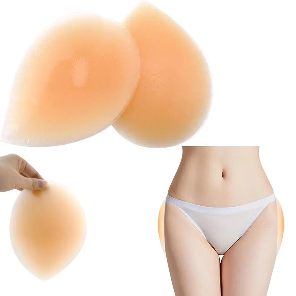 1Pair Removable False Hip Width Pad Hip Simulation Natural Seamless Silicone Hip Up Sticker Soft Reusable