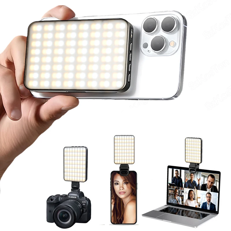 Magnetic Mini LED Ring Light Selfie Light For iphone 16 Pro/16 Pro Max/15 Pro/15 Pro Max/14 Pro /13 Pro Max For Streaming TikTok