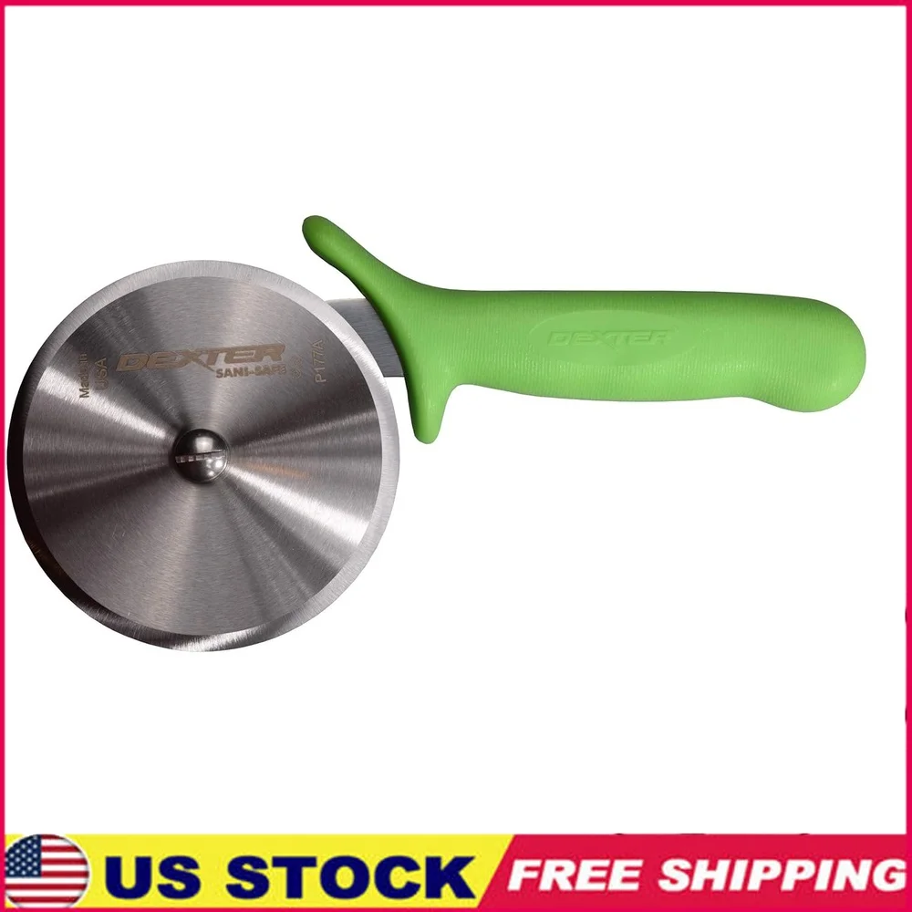 

High Carbon Steel Pizza Cutter with Stain-Free Stainless Steel Blade Durable Polypropylene Handle Easy Slicing and Serving