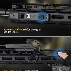 CVLIFE Tactical Tactical Laser Green M-Lok Picatinny Rail Rechargeable Battery Magnetic Rifle Stroboscopic Capacity Pressure Switch 8 Main Sales Mira Laser for Carbine - №8
