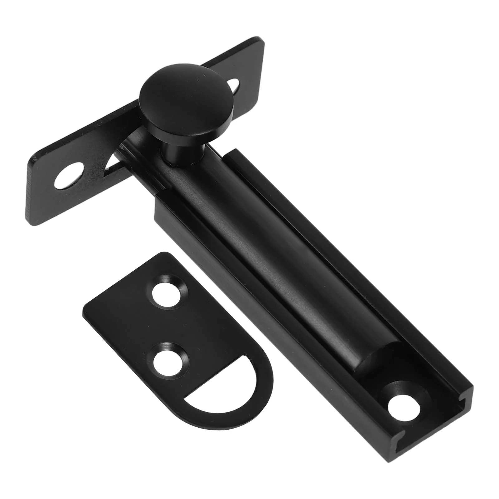 

Security Door Latch Locking Mechanism Durable No Drilling Sliding Doors Home Bathroom Bedroom Kitchen Metal Bolt Latch