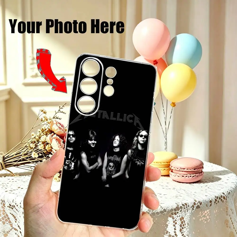 Metallicas Rock Band Hot Phone Case For Samsung S25,S24,S21,S22,S23,S30,Ultra,S20,Plus,Fe Transparent Cover