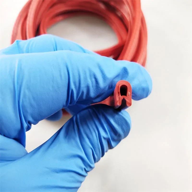 Length 3M Clmap Thickness 0.3-25mm Panel U Shape Rubber Sealing Strip Edge Rubber Protection Strip Metal Plate Edge Rubber Strip