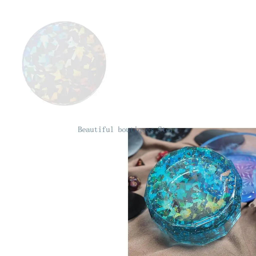 U4LF Colorful Insert Silicone Sheets Holo Insert for Resin Molds Jewelry Casting Mold Tools
